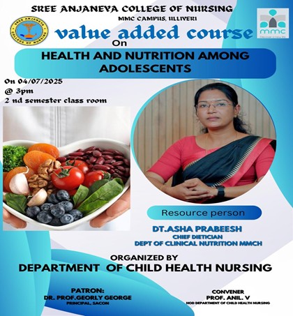 Health and Nutrition Among Adolescents
