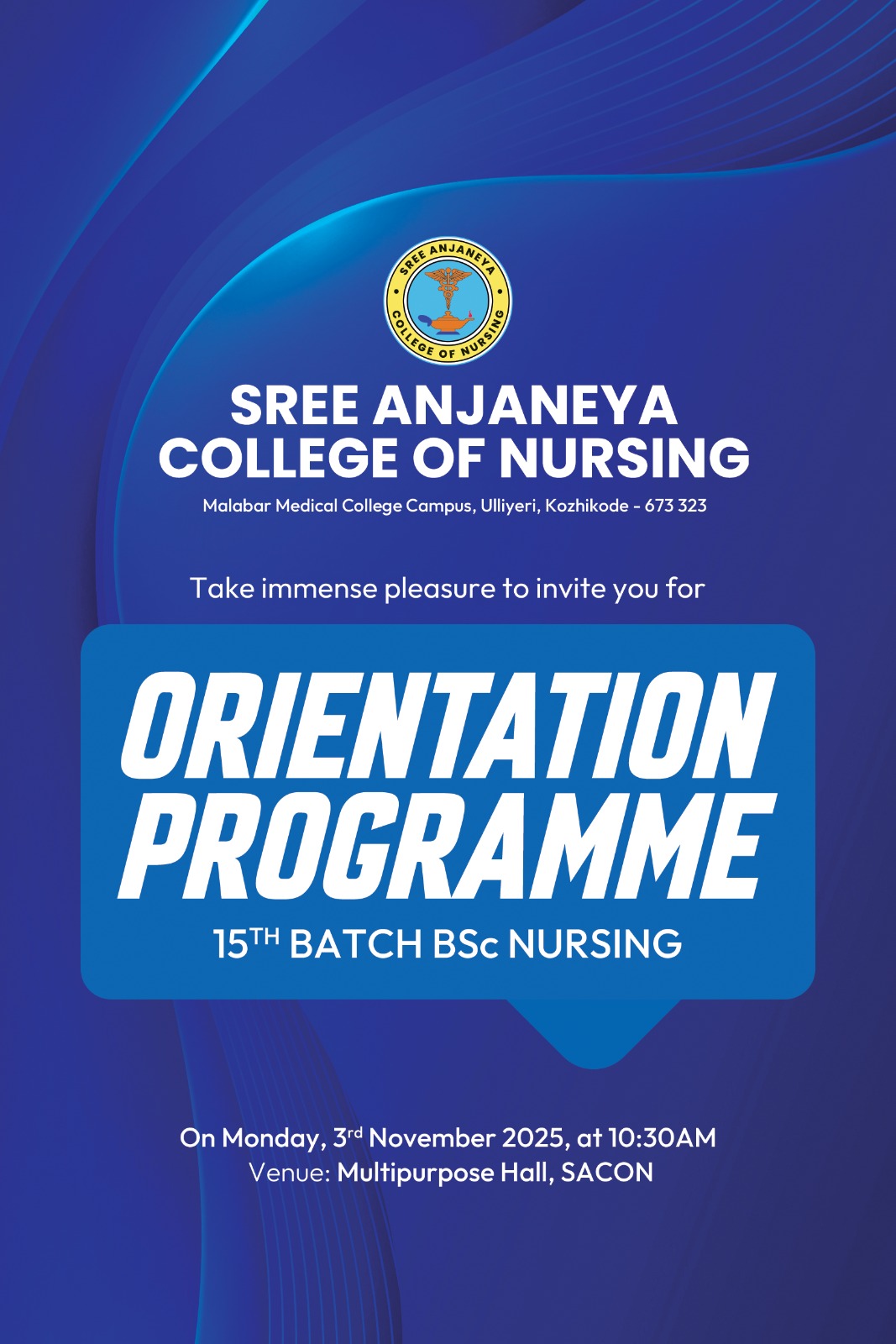 Orientation Programme – 15th Batch BSc Nursing