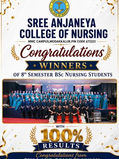 100% – Results – Congratulations to the 8th Sem B.Sc. Nursing Students