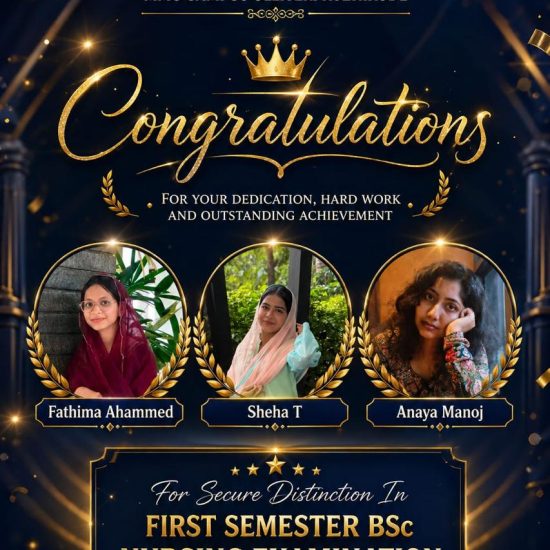 Heartiest Congratulations to our First-Sem B.Sc. Nursing Students