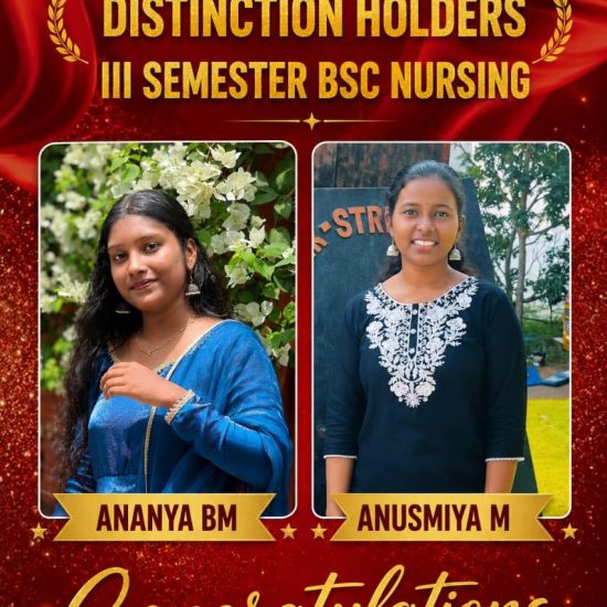 Congratulations to the 3rd Sem B.Sc. Nursing Students